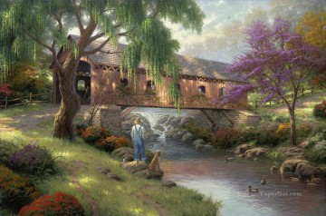 Artworks in 150 Subjects Painting - The Old Fishin Hole TK Christmas